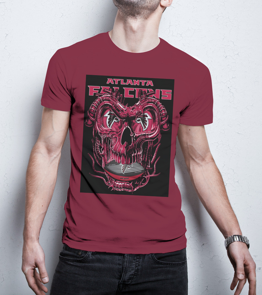 Atlanta Falcons Dragonskull Helmet T-Shirt
