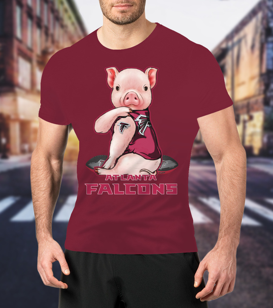 Atlanta Falcons Pig Mascot T-Shirt