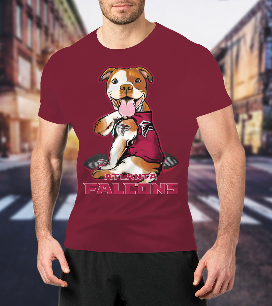 Atlanta Falcons Pittbull Football Fan T-Shirt
