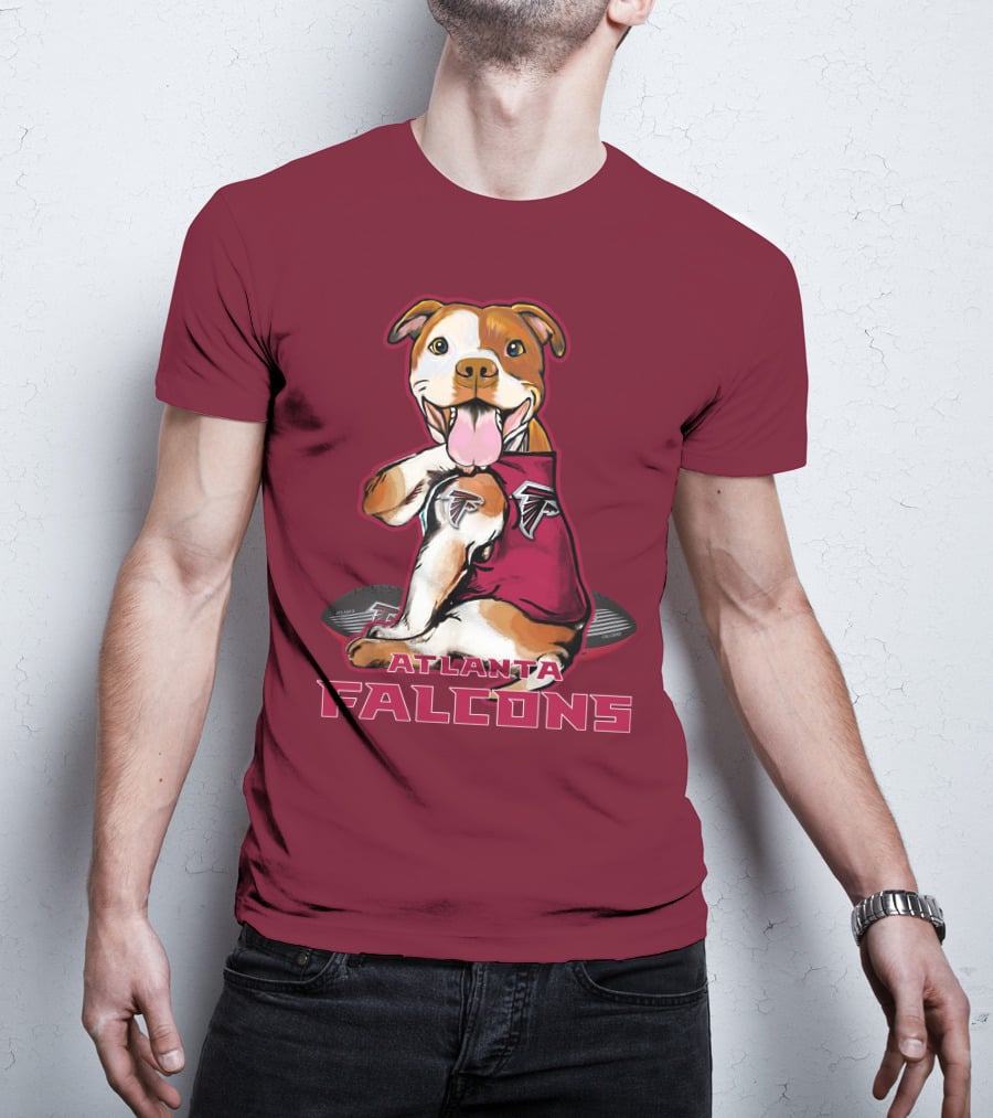 Atlanta Falcons Pittbull Football Fan T-Shirt