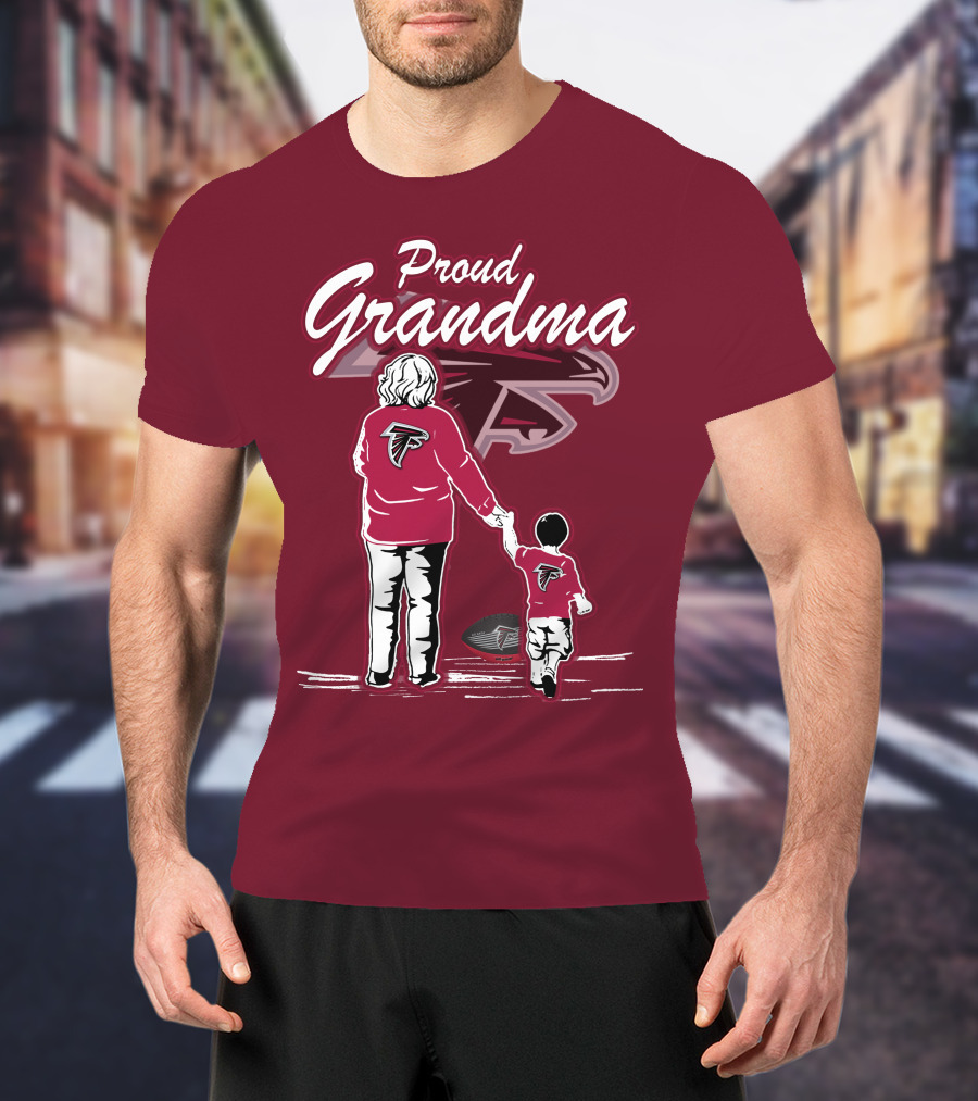 Proud Grandma Atlanta Falcons Football Family T-Shirt