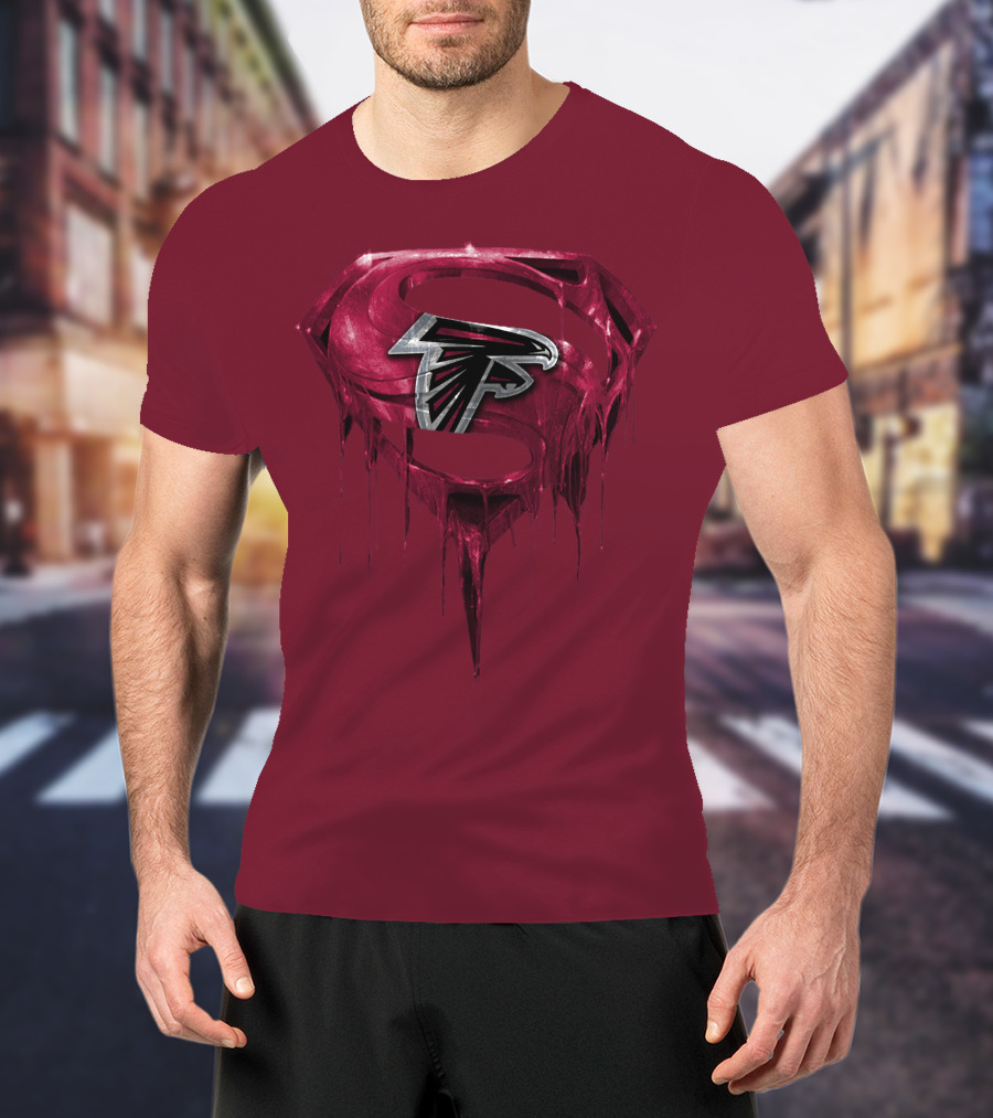 Spm Atlanta Falcons Superhero Emblem T-Shirt