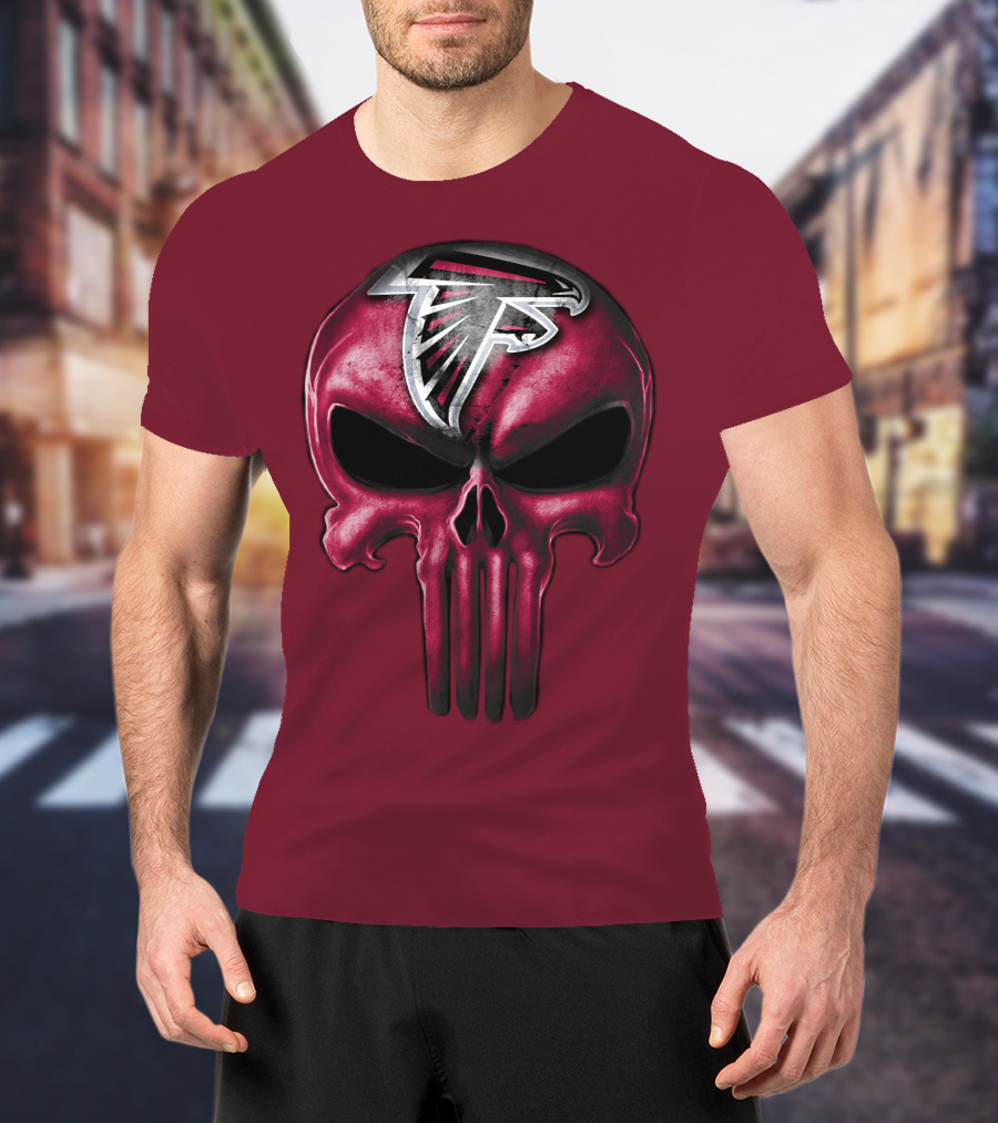 Atlanta Falcons Skull T-Shirt
