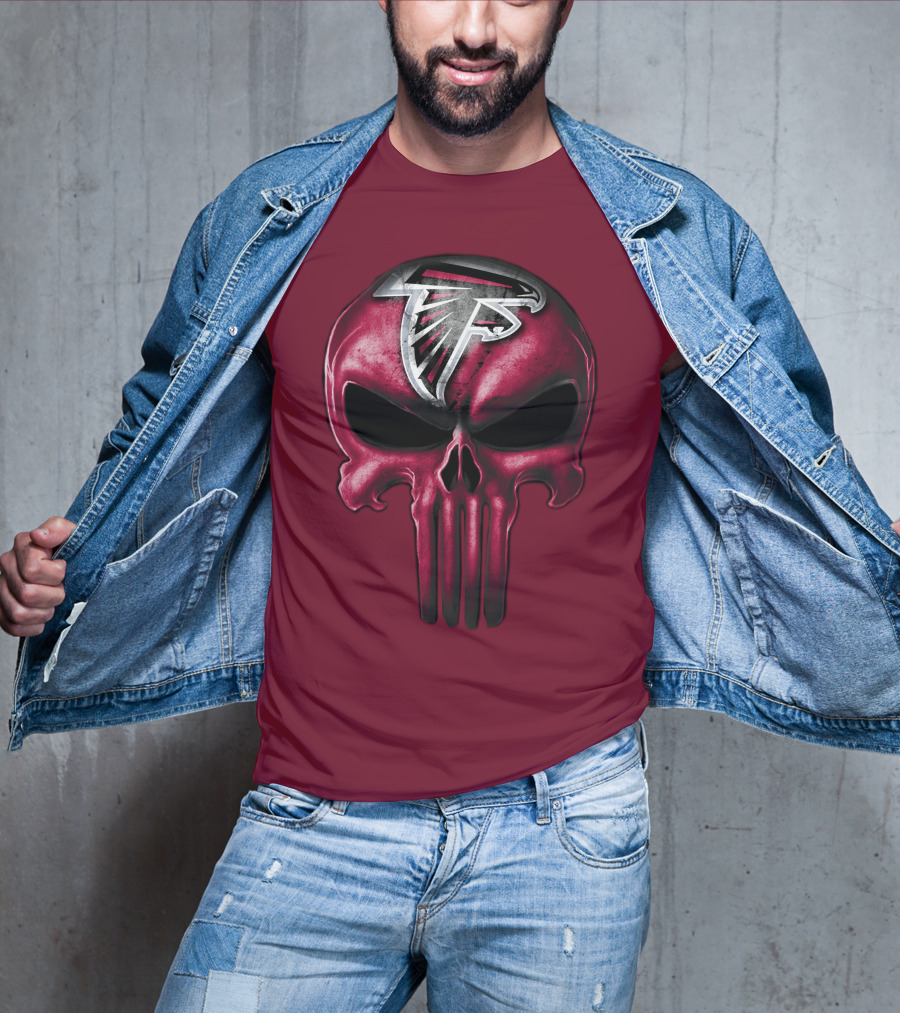 Atlanta Falcons Skull T-Shirt