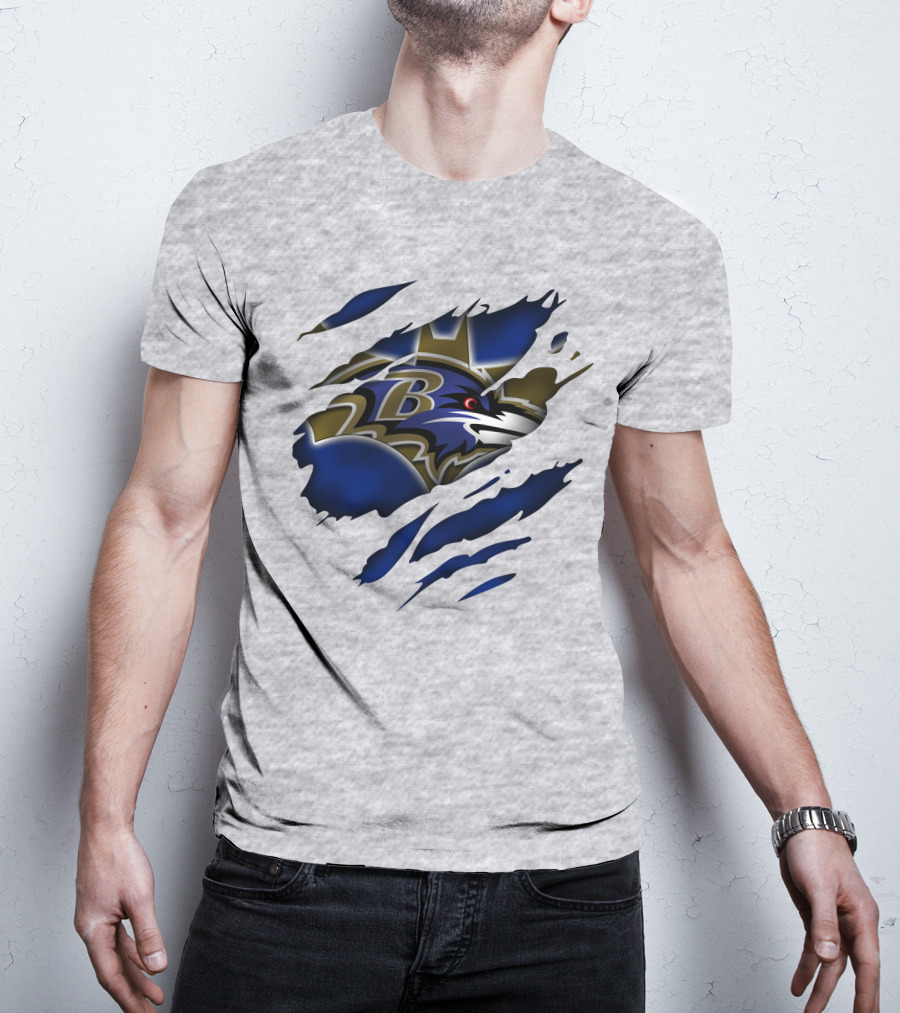 Baltimore Ravens Logo On T-Shirt