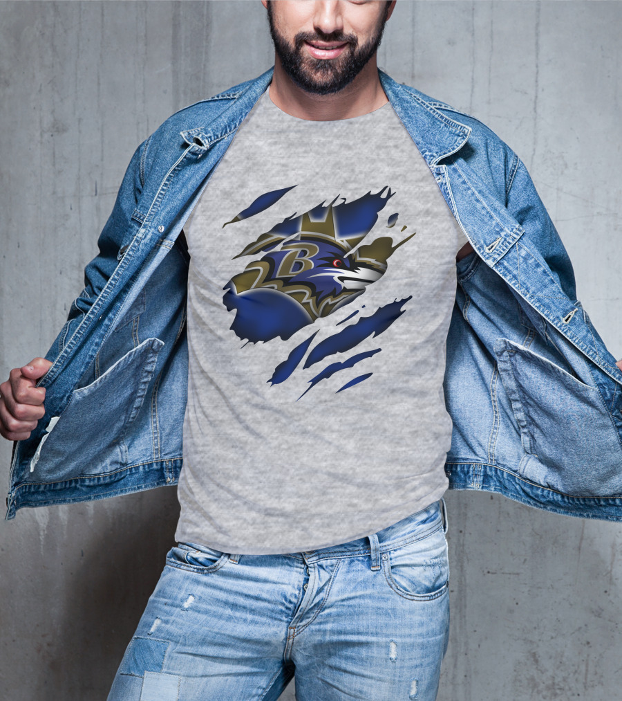 Baltimore Ravens Logo On T-Shirt