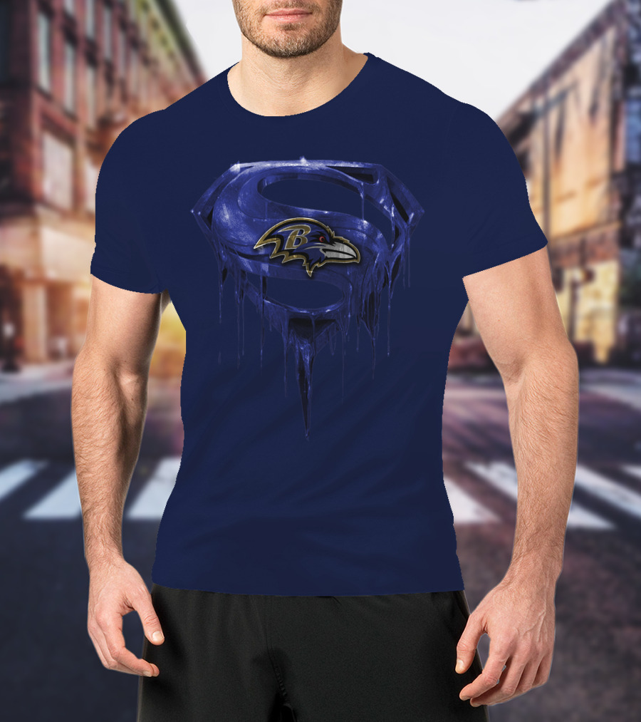 Superman Baltimore Ravens T-Shirt