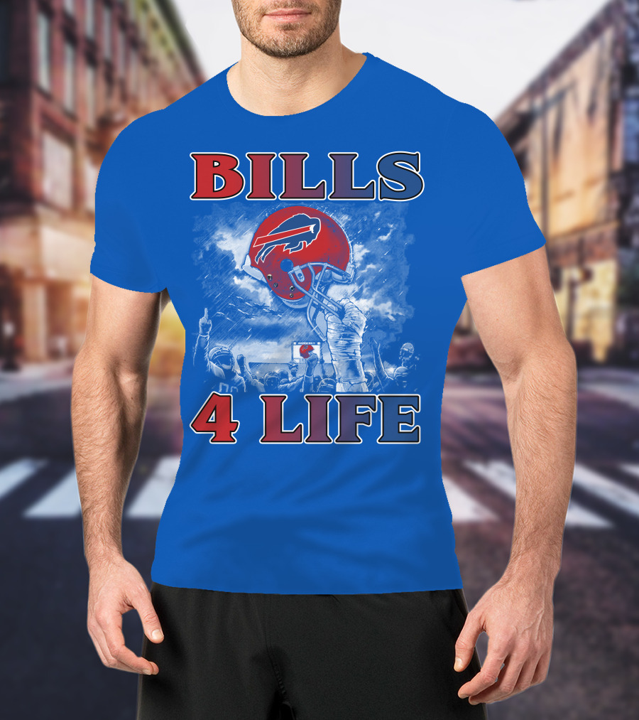 Bills 4 Life Buffalo Bills Helmet Celebration T-Shirt