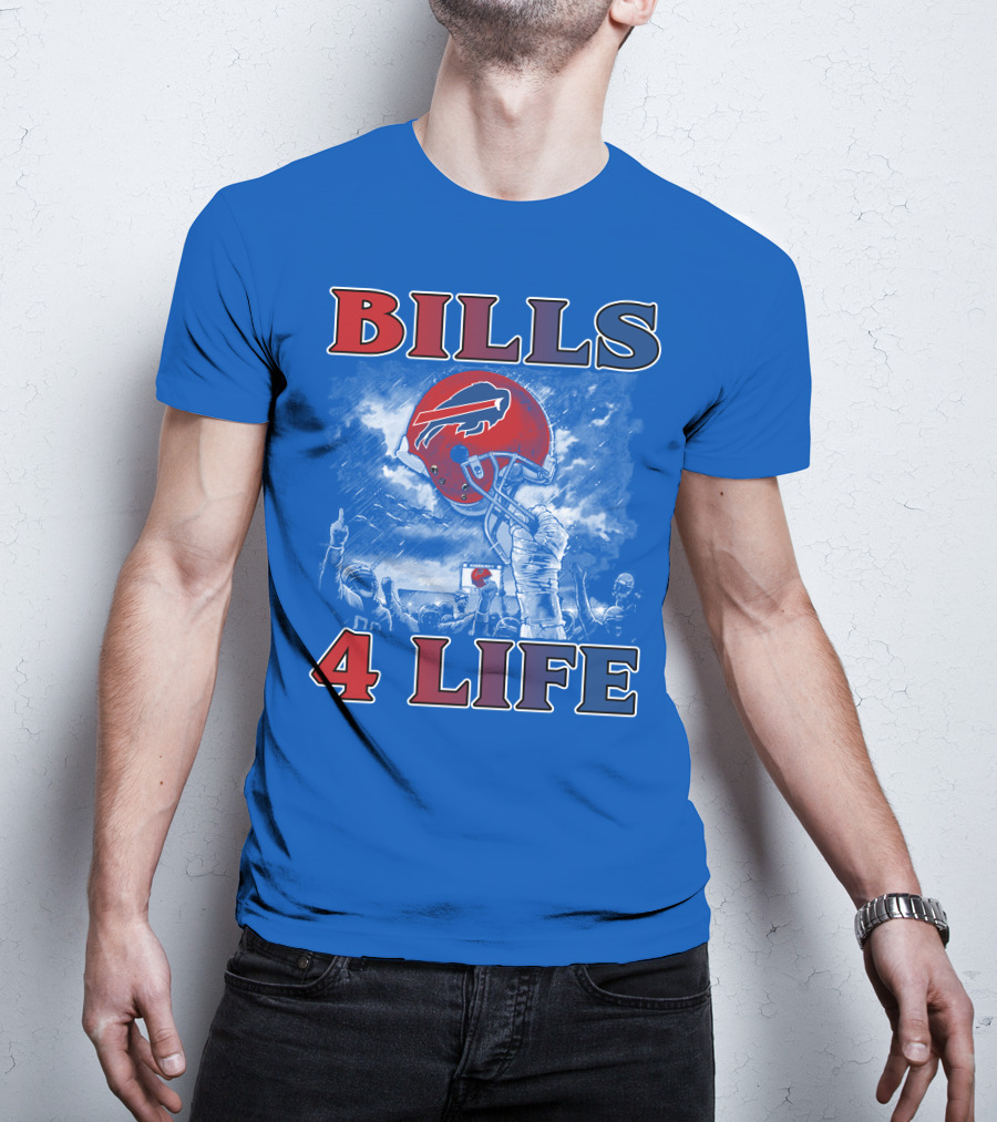Bills 4 Life Buffalo Bills Helmet Celebration T-Shirt