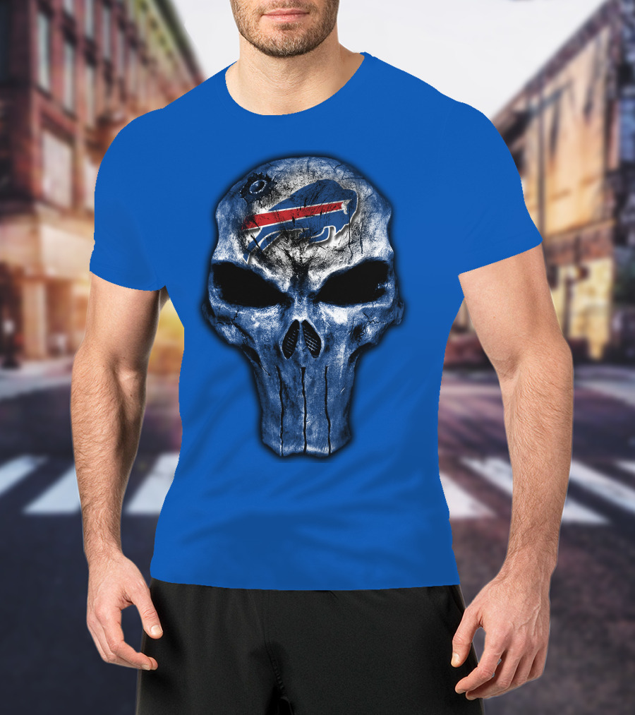 Buffalo Bills Skull Icon T-Shirt
