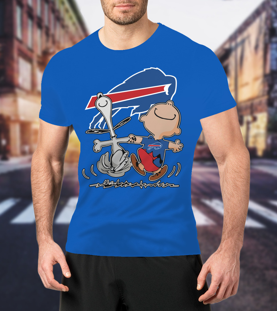 Buffalo Bills Peanuts Dancing Snoopy T-Shirt