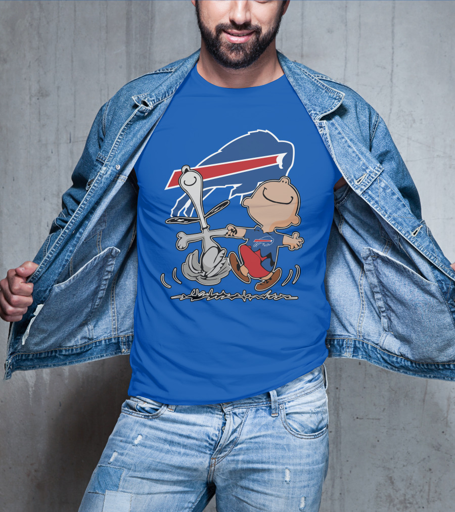 Buffalo Bills Peanuts Dancing Snoopy T-Shirt