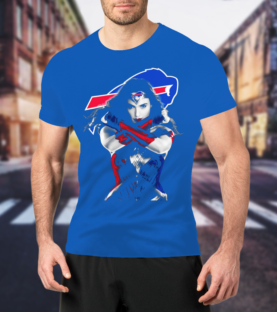 Buffalo Bills Wonder Woman Crossover T-Shirt