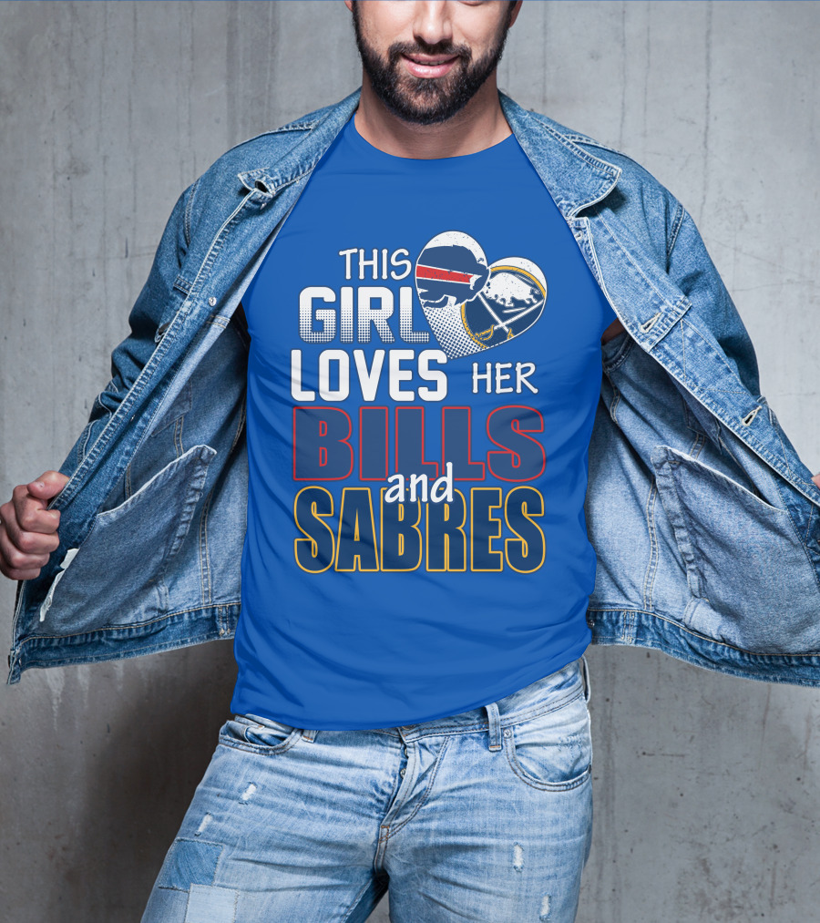 This Girl Loves Her Bills And Sabres T-Shirt