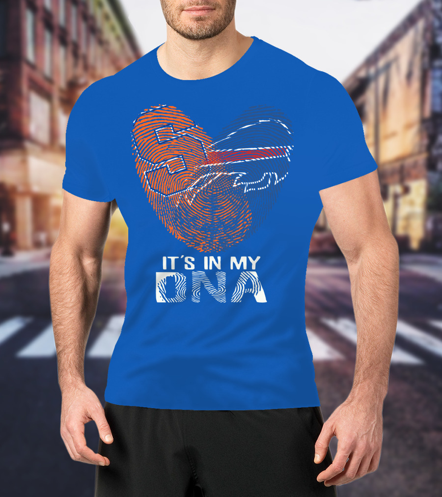 Buffalo Bills It's In My Dna Fingerprint Heart T-Shirt