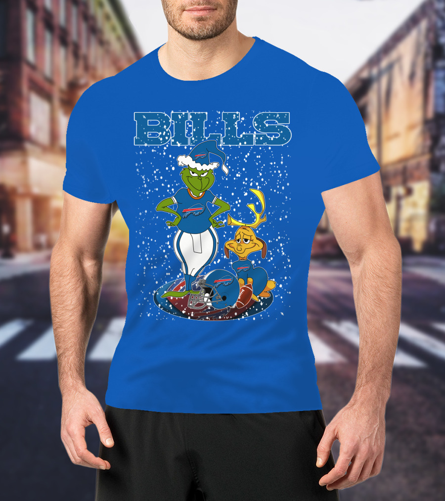 Grinchxmas Bills Christmas NFL Buffalo Bills Football Grinch T-Shirt