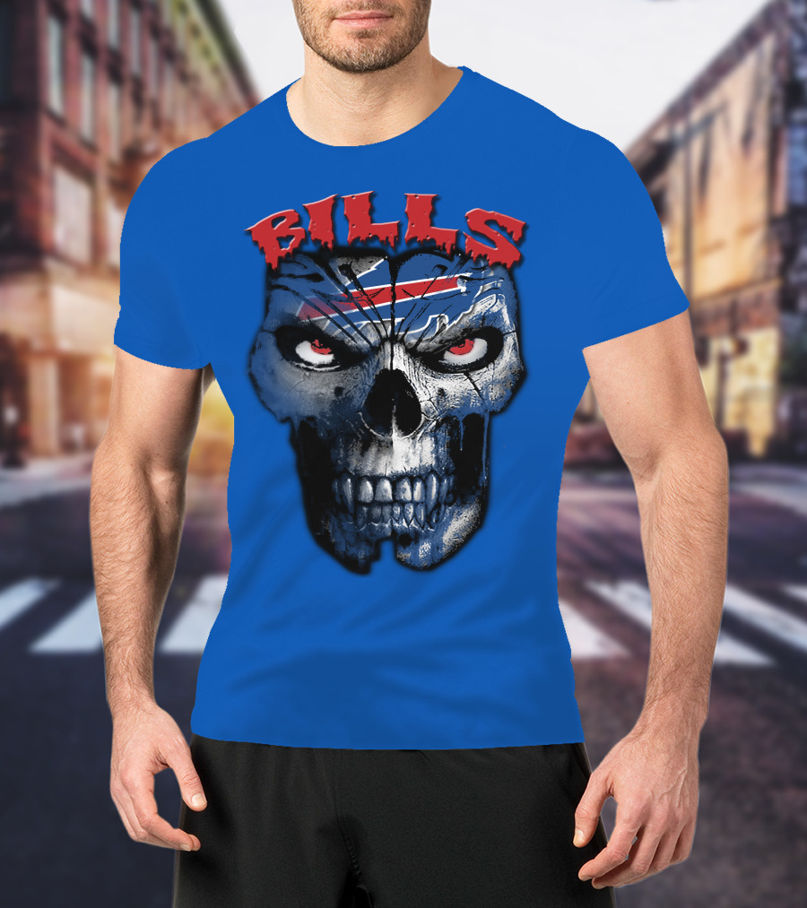 Buffalo Bills Skull Logo T-Shirt