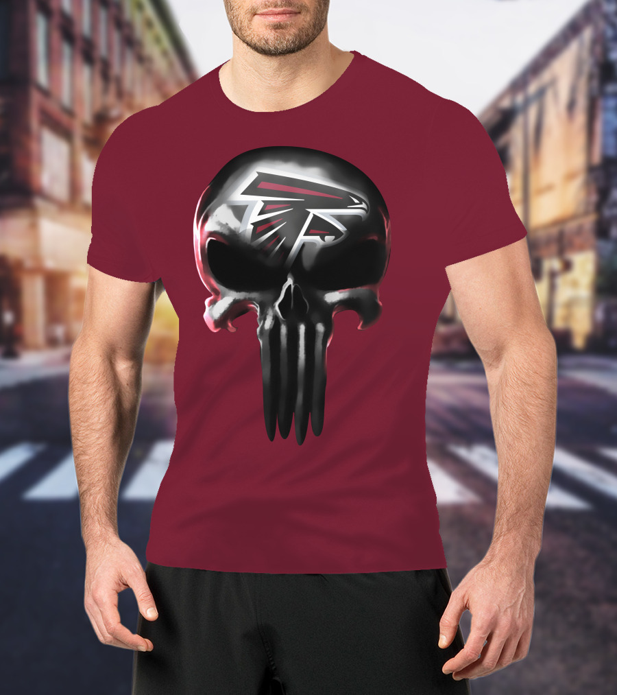Atlanta Falcons Skull Logo T-Shirt