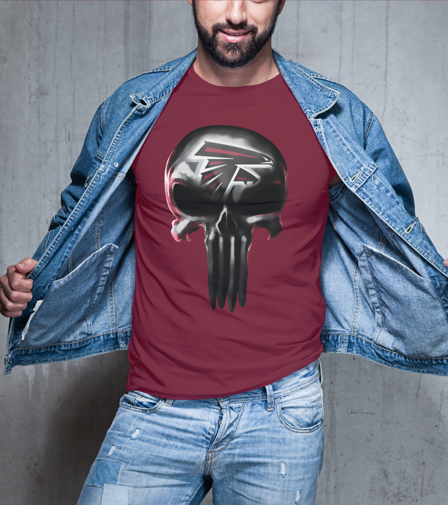 Atlanta Falcons Skull Logo T-Shirt