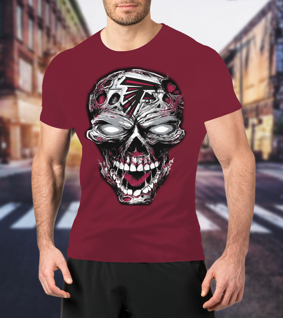 Atlanta Falcons Skull T-Shirt