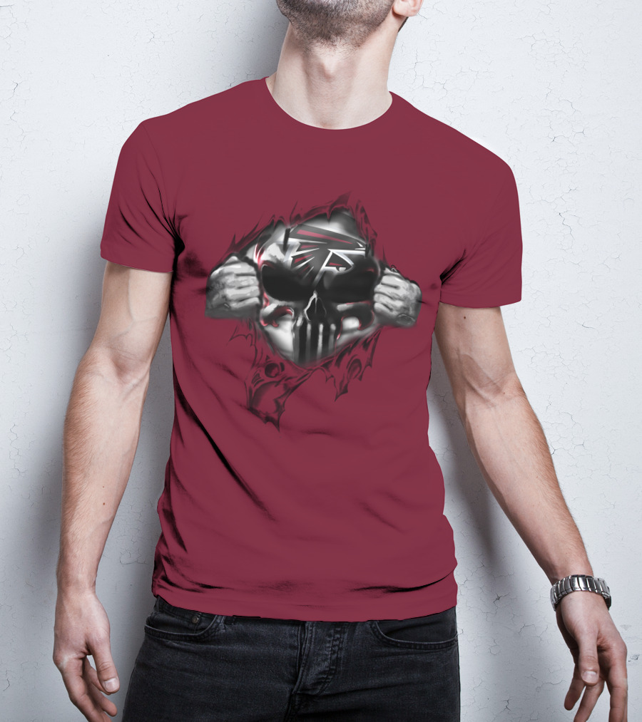Atlanta Falcons 61 Skull Logo Football Fan T-Shirt