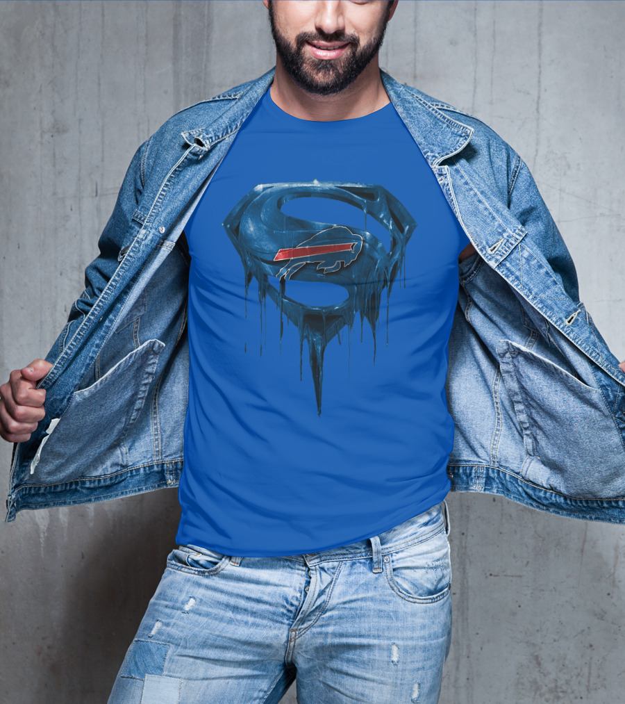 Superman Buffalo Bills Logo Fusion T-Shirt