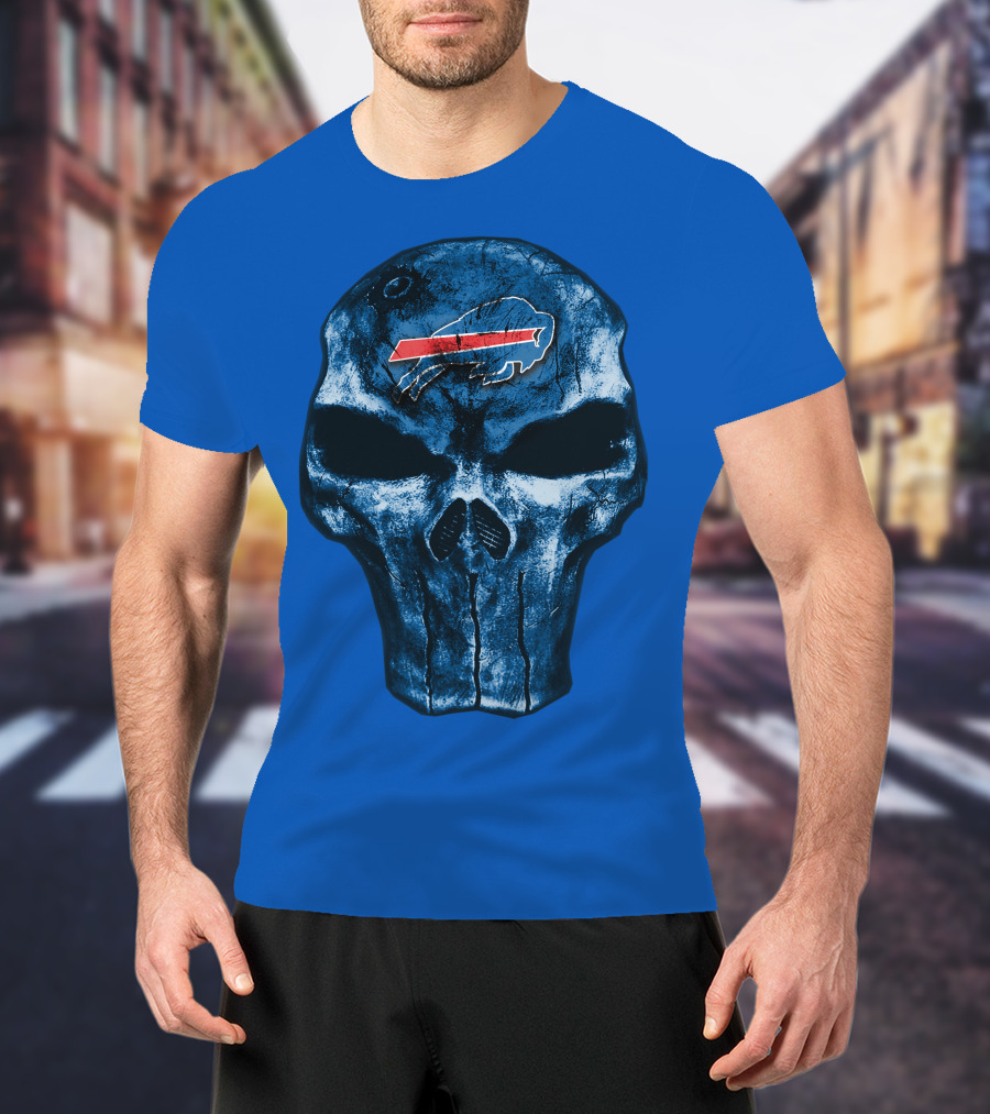 Buffalo Bills Skull Fan T-Shirt