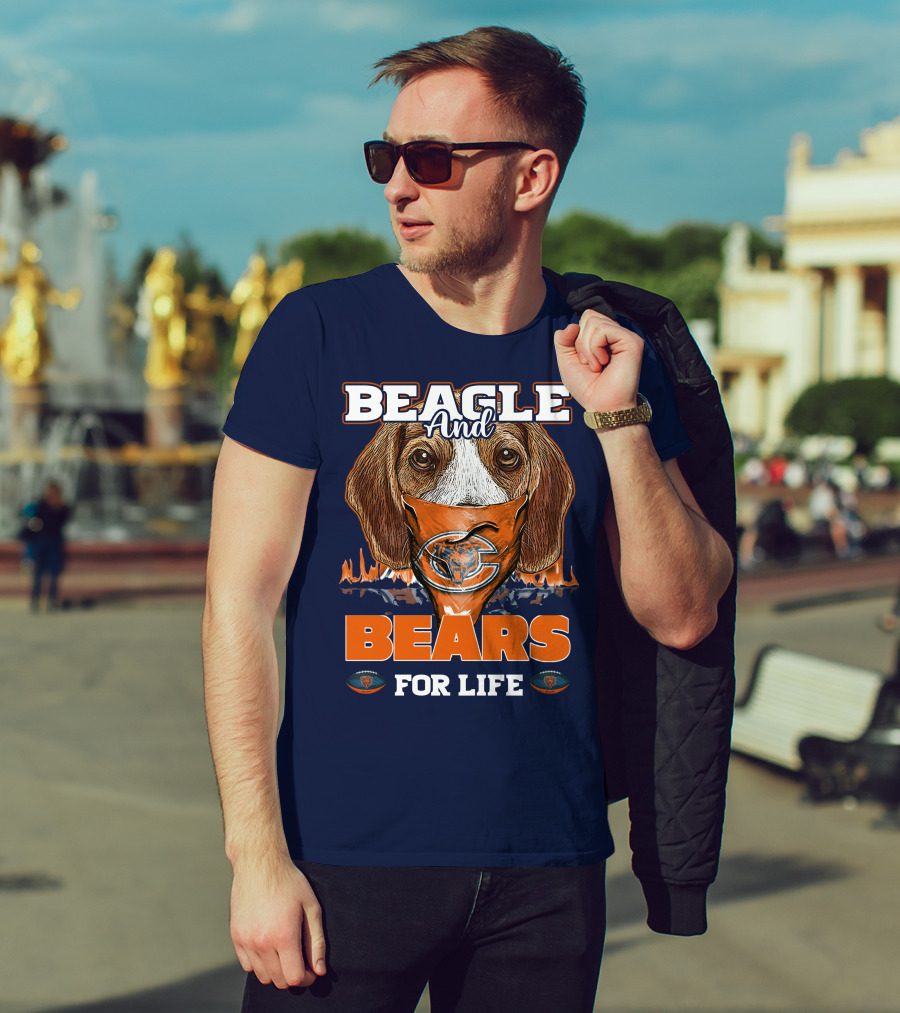 Beagle And Bears For Life Chicago Bears T-Shirt