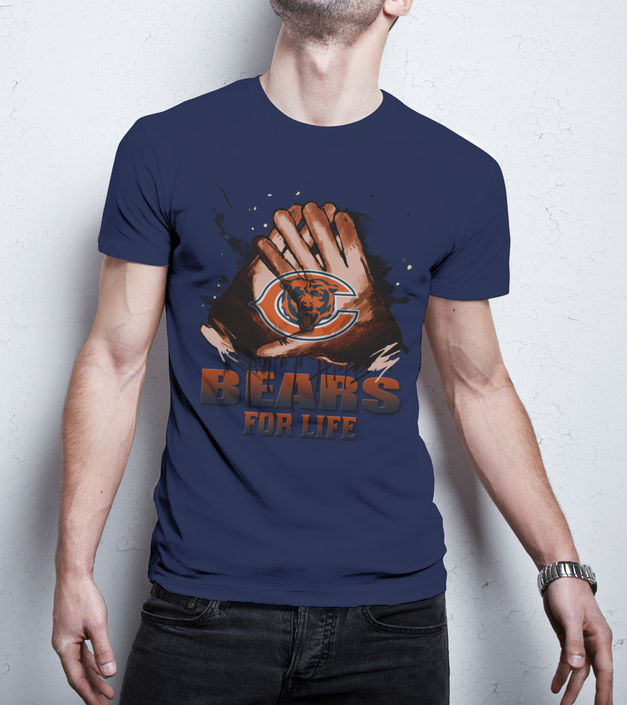 Chicago Bears For Life Logo T-Shirt