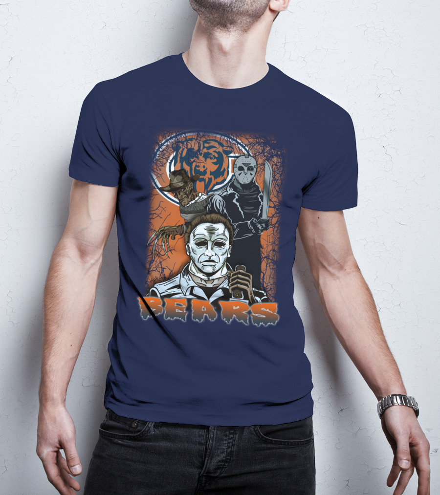 Chicago Bears Horror Icons Bear T-Shirt