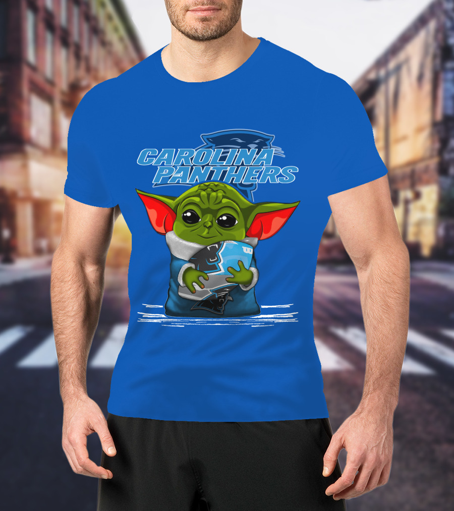 Yoda Carolina Panthers Football Fan T-Shirt