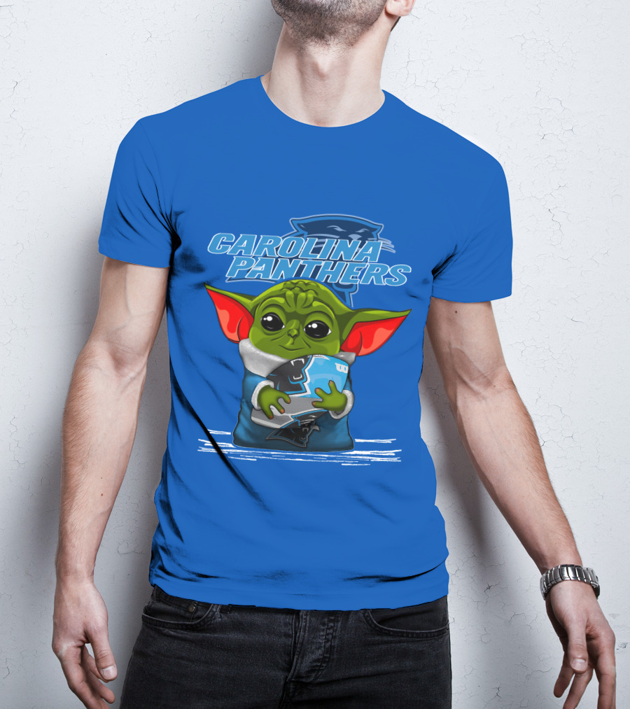 Yoda Carolina Panthers Football Fan T-Shirt