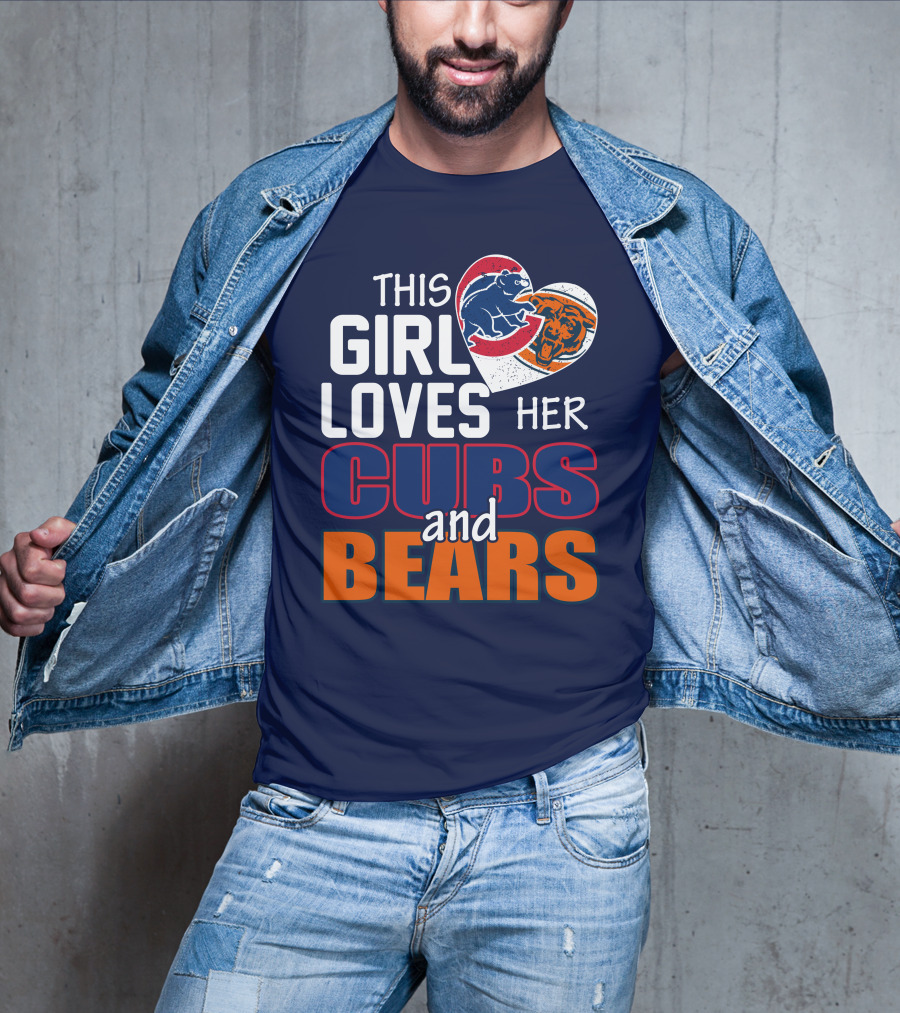 This Girl Loves Her Cubs And Bears T-Shirt