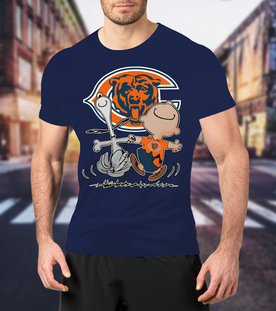 Chicago Bears Peanuts Character Celebration T-Shirt