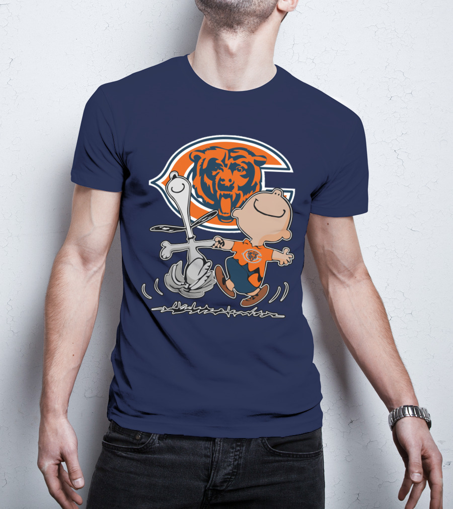 Chicago Bears Peanuts Character Celebration T-Shirt