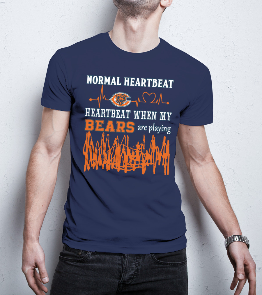 Normal Heartbeat Heartbeat When My Bears Are Playing T-Shirt