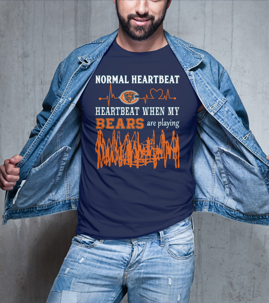 Normal Heartbeat Heartbeat When My Bears Are Playing T-Shirt