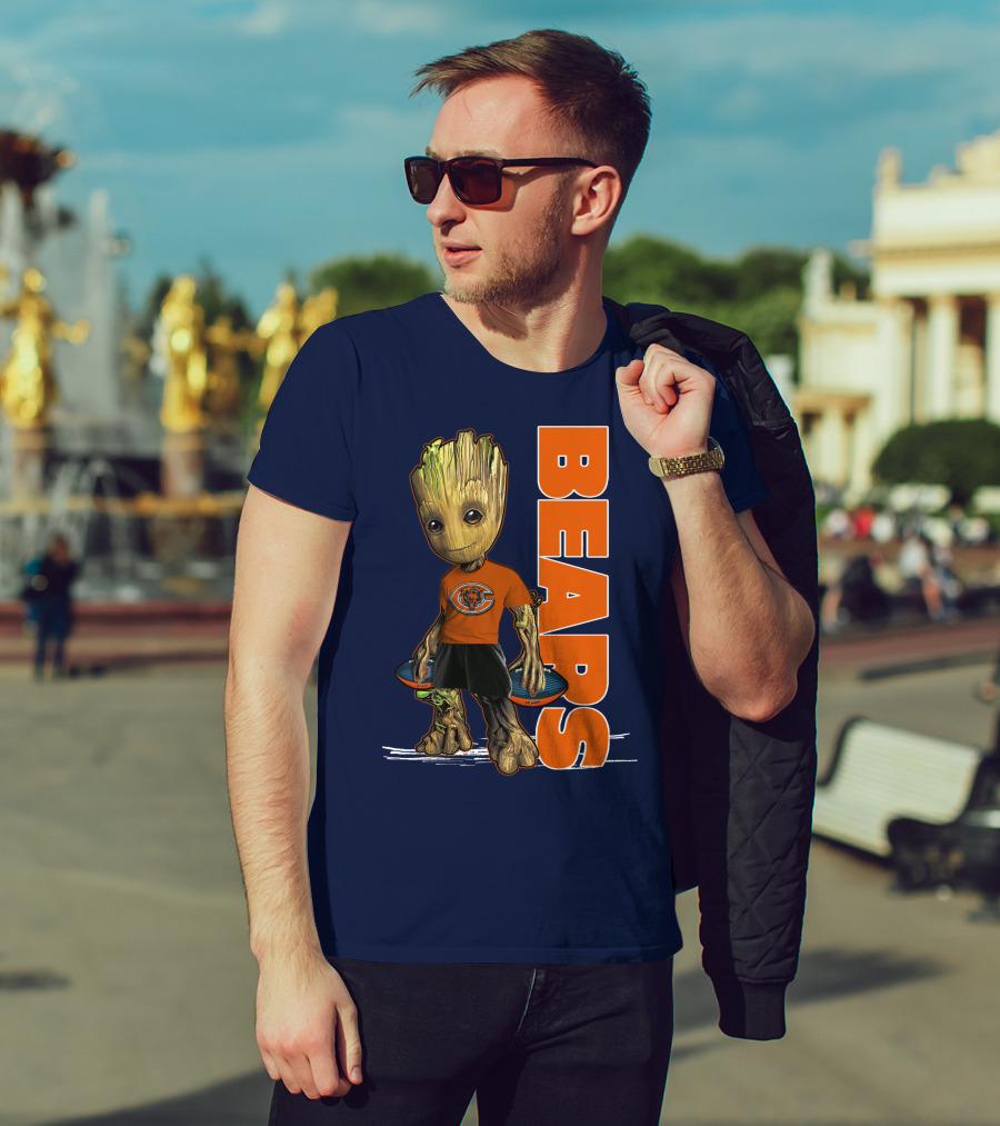 Groot Bears Chicago Nfl Football Fan T-Shirt