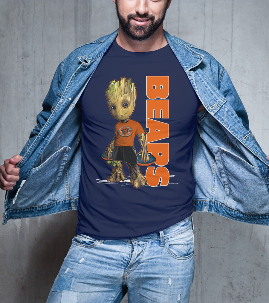 Groot Bears Chicago Nfl Football Fan T-Shirt