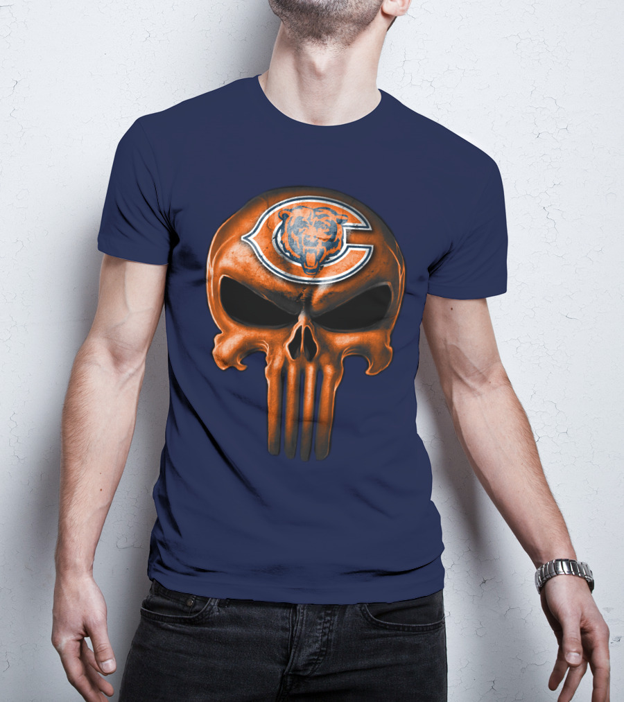 Skull Chicago Bears T-Shirt