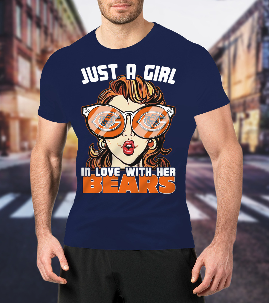 Just A Girl In Love With Her Chicago Bears T-Shirt