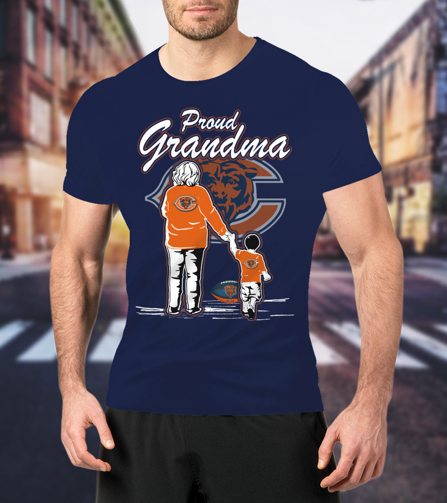 Proud Grandma Chicago Bears Family Spirit T-Shirt