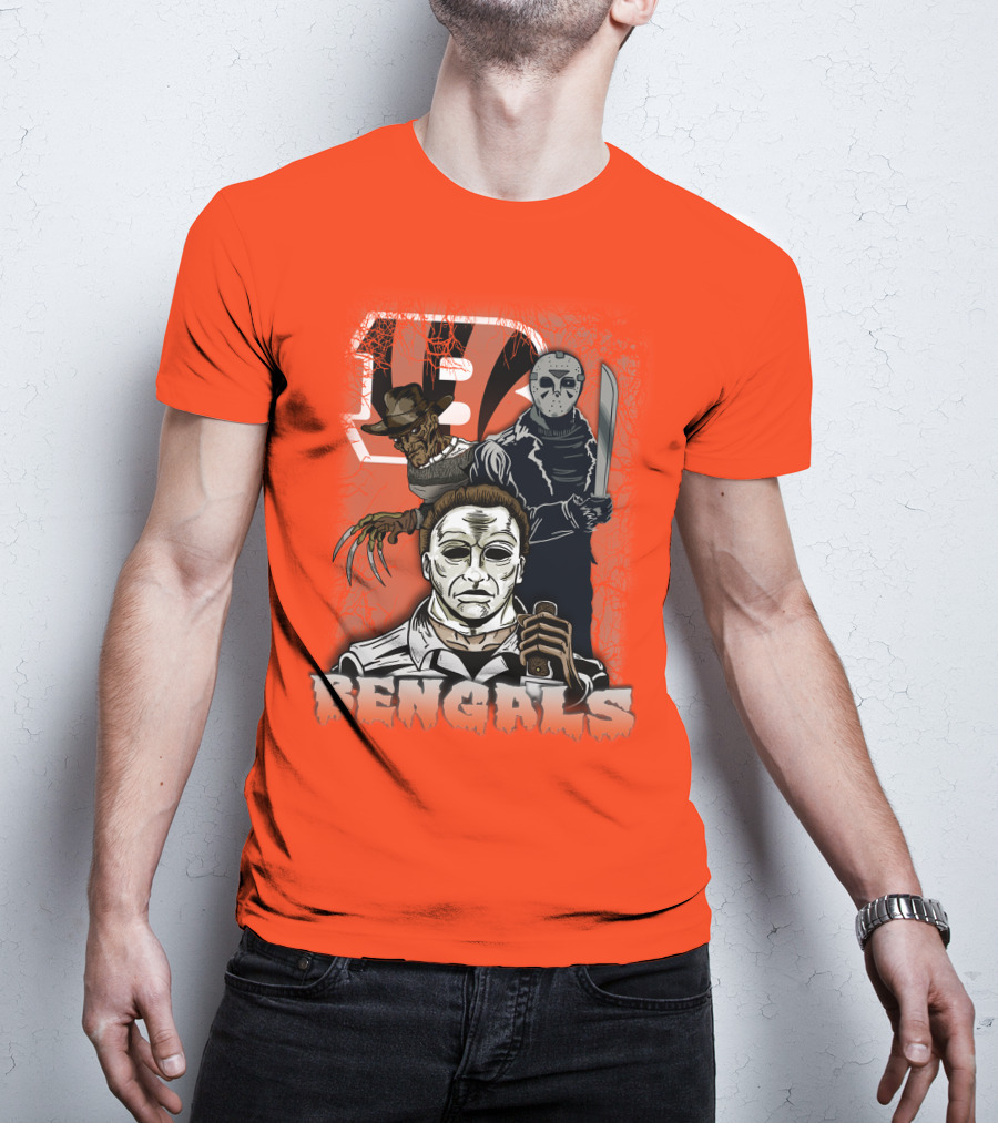Cincinnati Bengals Horror Icons T-Shirt