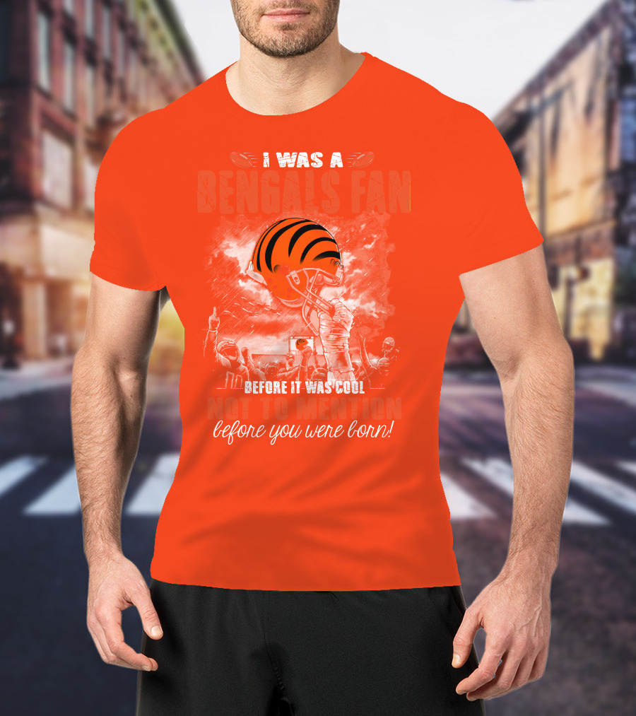 Cincinnati Bengals Fan Before It Was Cool Helmet T-Shirt