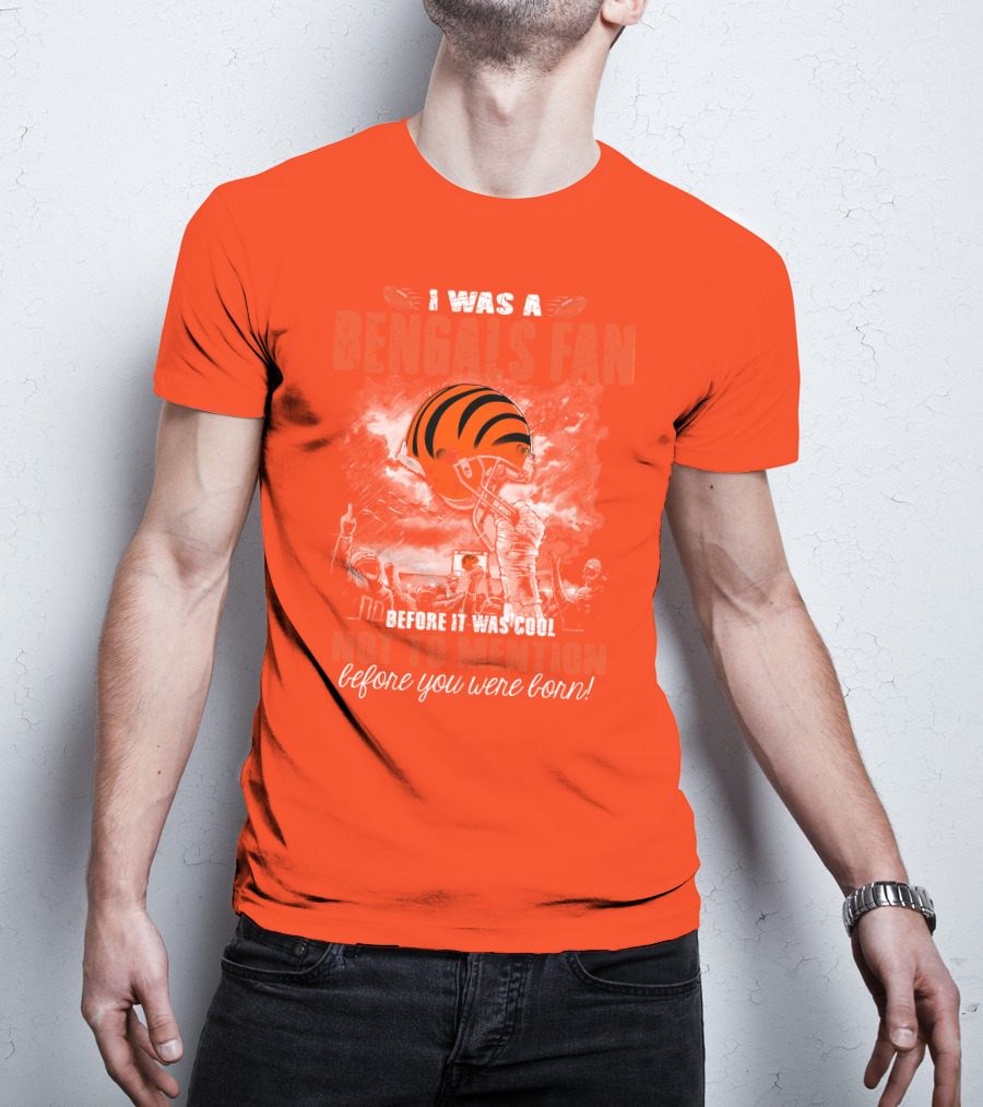 Cincinnati Bengals Fan Before It Was Cool Helmet T-Shirt