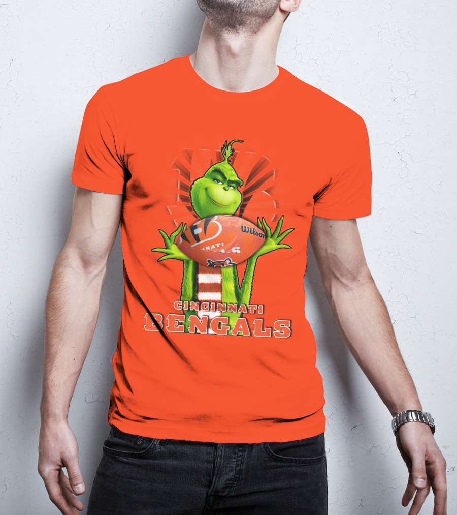 Grinch Cincinnati Bengals Football Nfl Wilson Ball T-Shirt