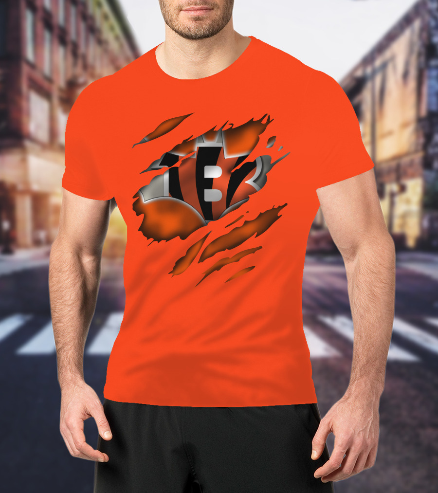 Cincinnati Bengals Tiger Stripes T-Shirt