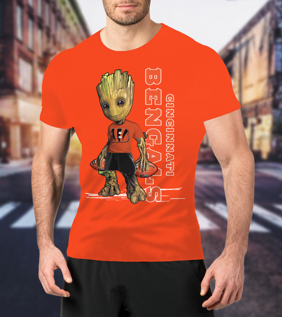 Groot V1 Cincinnati Bengals Football T-Shirt