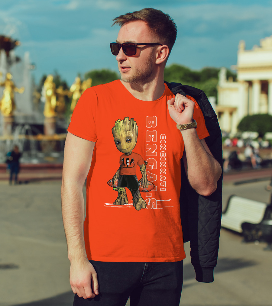 Groot V1 Cincinnati Bengals Football T-Shirt