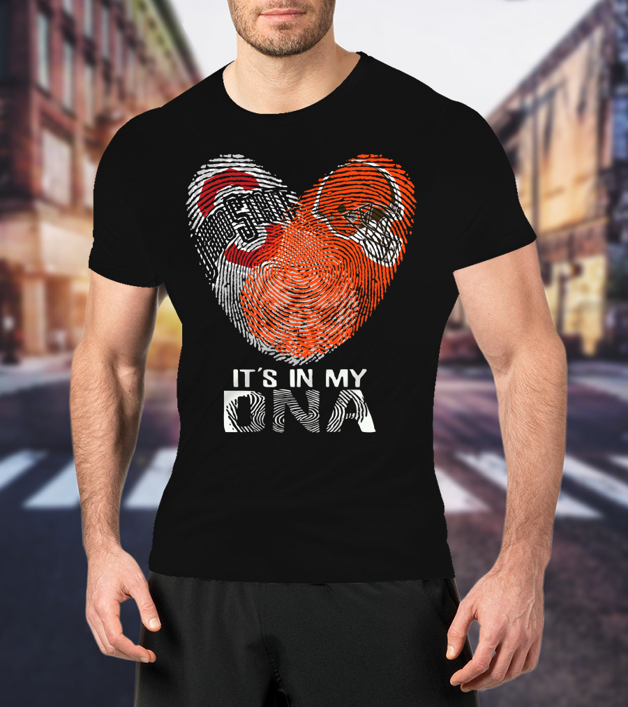 It's In My Dna Cleveland Browns Ohio State Buckeyes T-Shirt